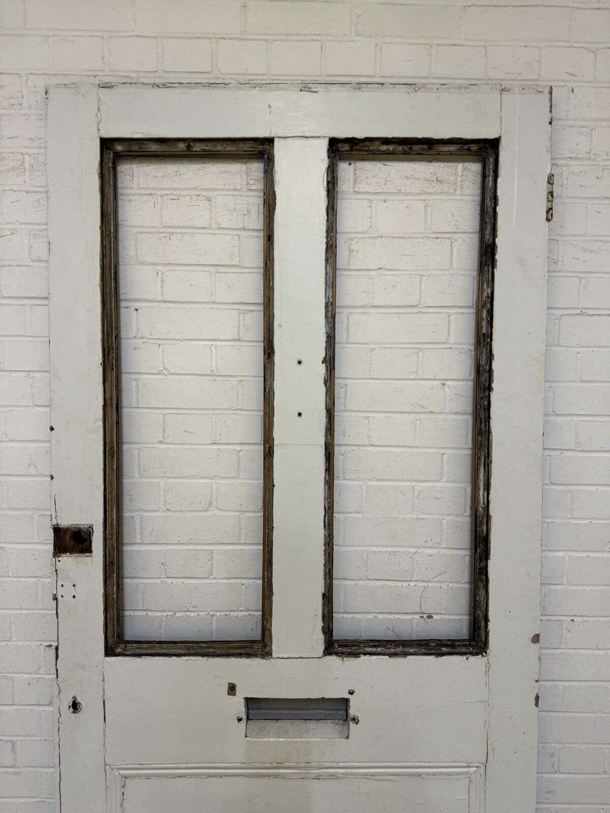 Reclaimed Large Old Victorian Wooden Panel Front Door 2130 Or 2102 x 1015