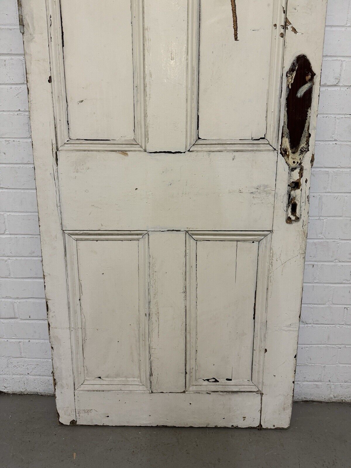 Reclaimed Distressed Victorian Pine Internal 4 panel Door 1943 x 780mm