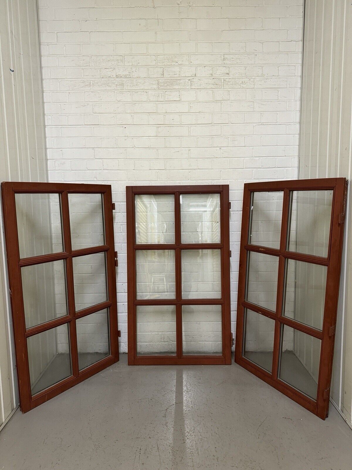 Three Modern Georgian Double Glazed Wooden Window 1270 or 1242mm by 737 or 708mm