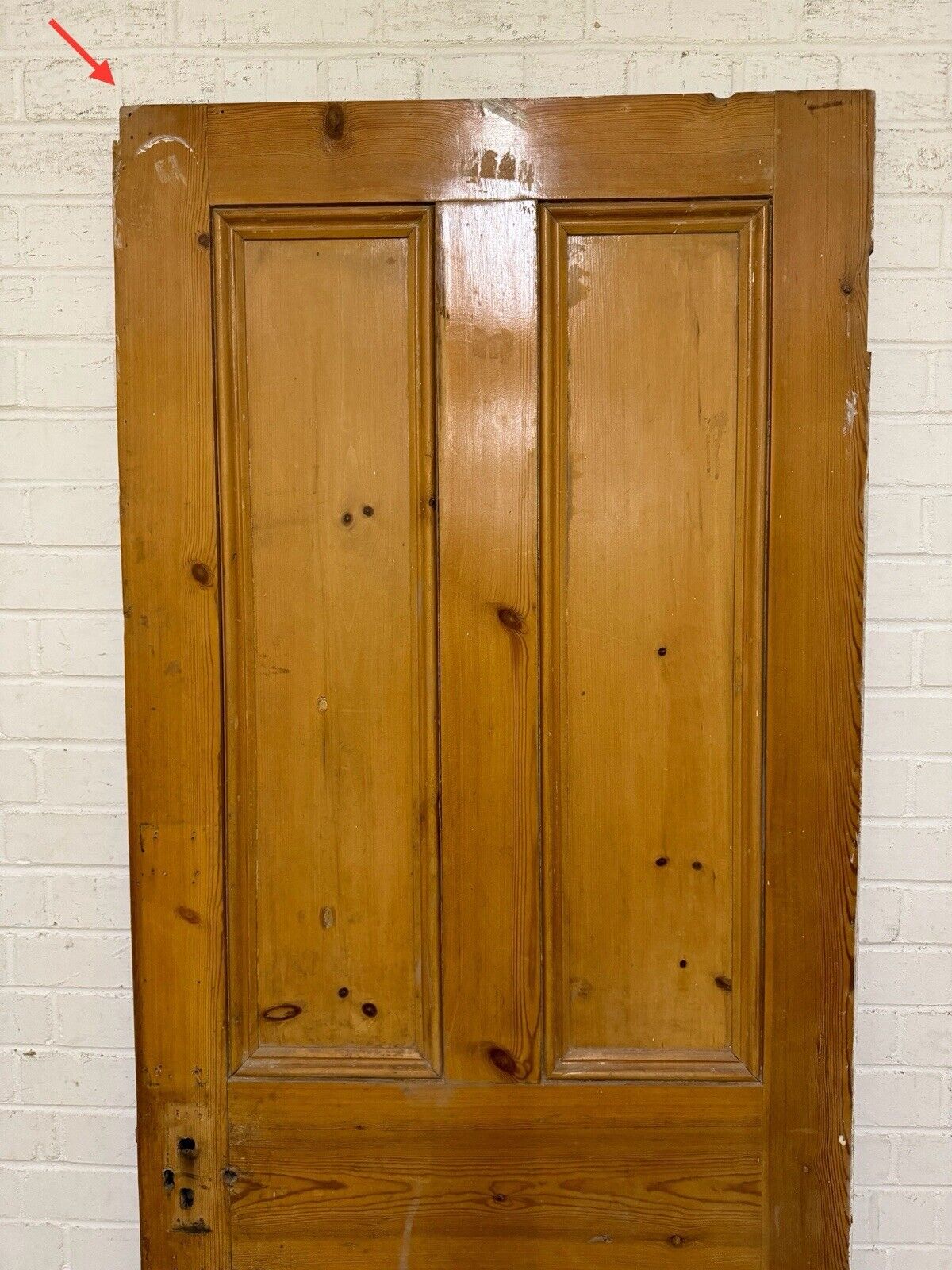 Reclaimed Victorian Pine Internal 4 panel Door 2004 Or 2015 x 810 Or 800mm