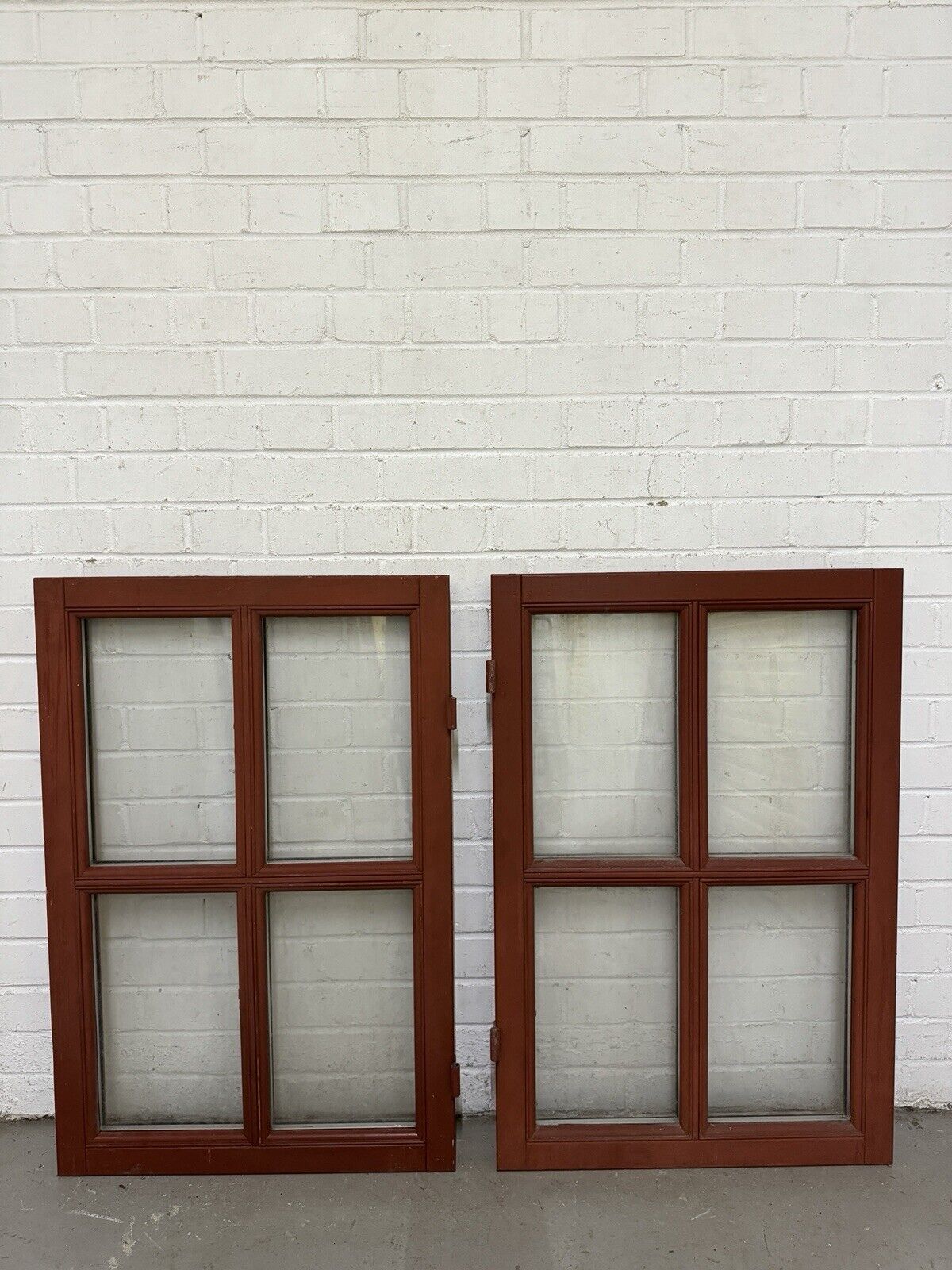 Pair Modern Georgian Double Glazed Wooden Window 900 Or 870mm by 600 Or 570mm