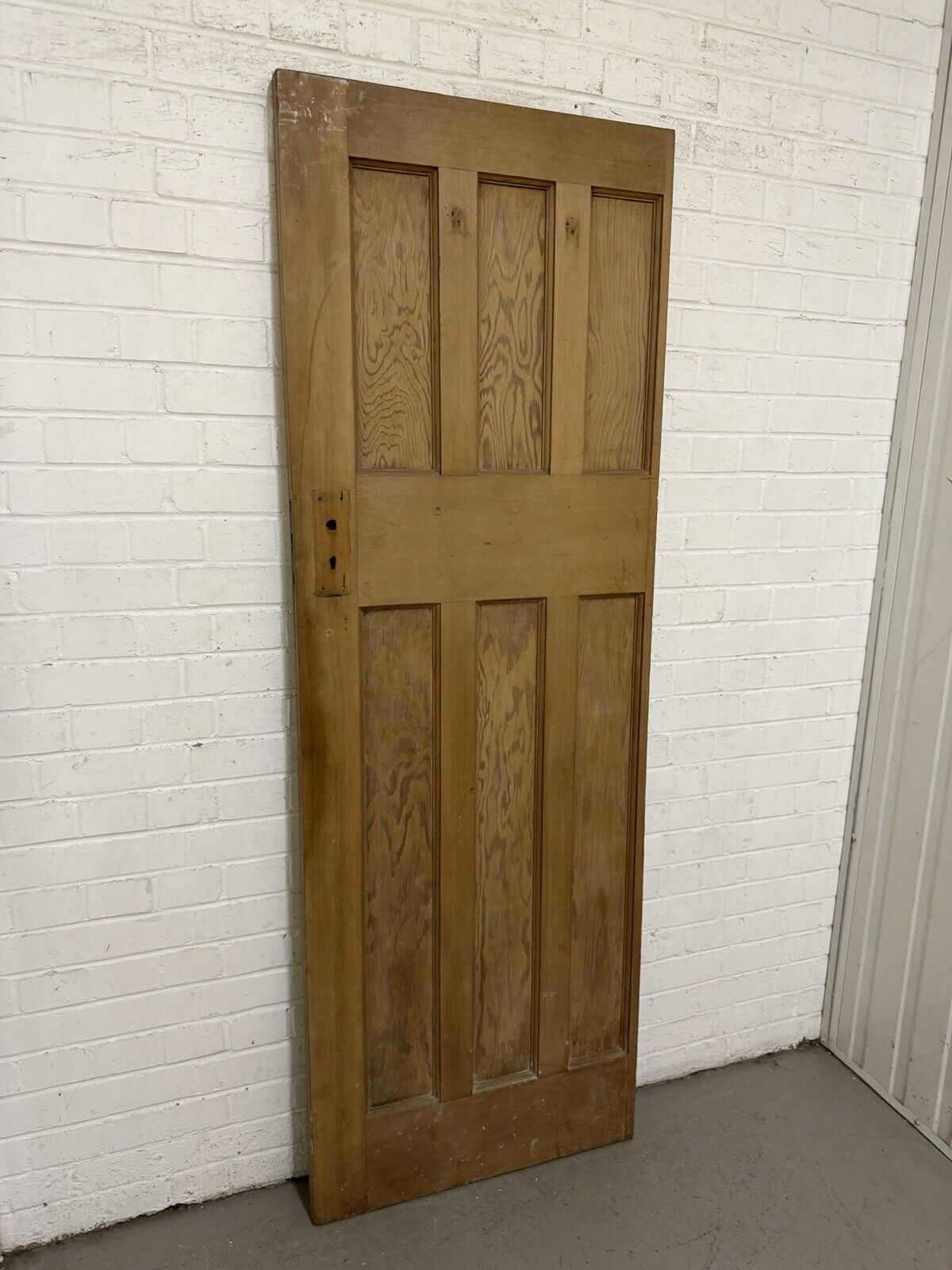 Vintage Reclaimed Edwardian Internal 6 panel Door 1960 Or 1955mm x 675mm