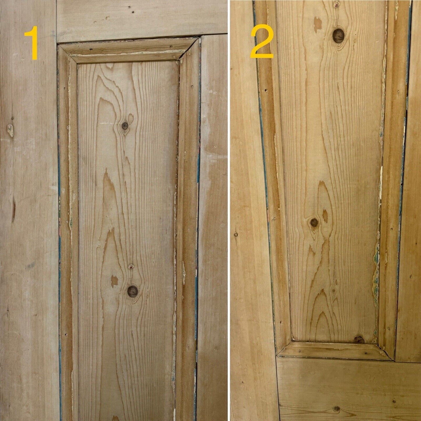 Reclaimed Old Victorian Pine Internal 4 panel Door 1930 x 760mm