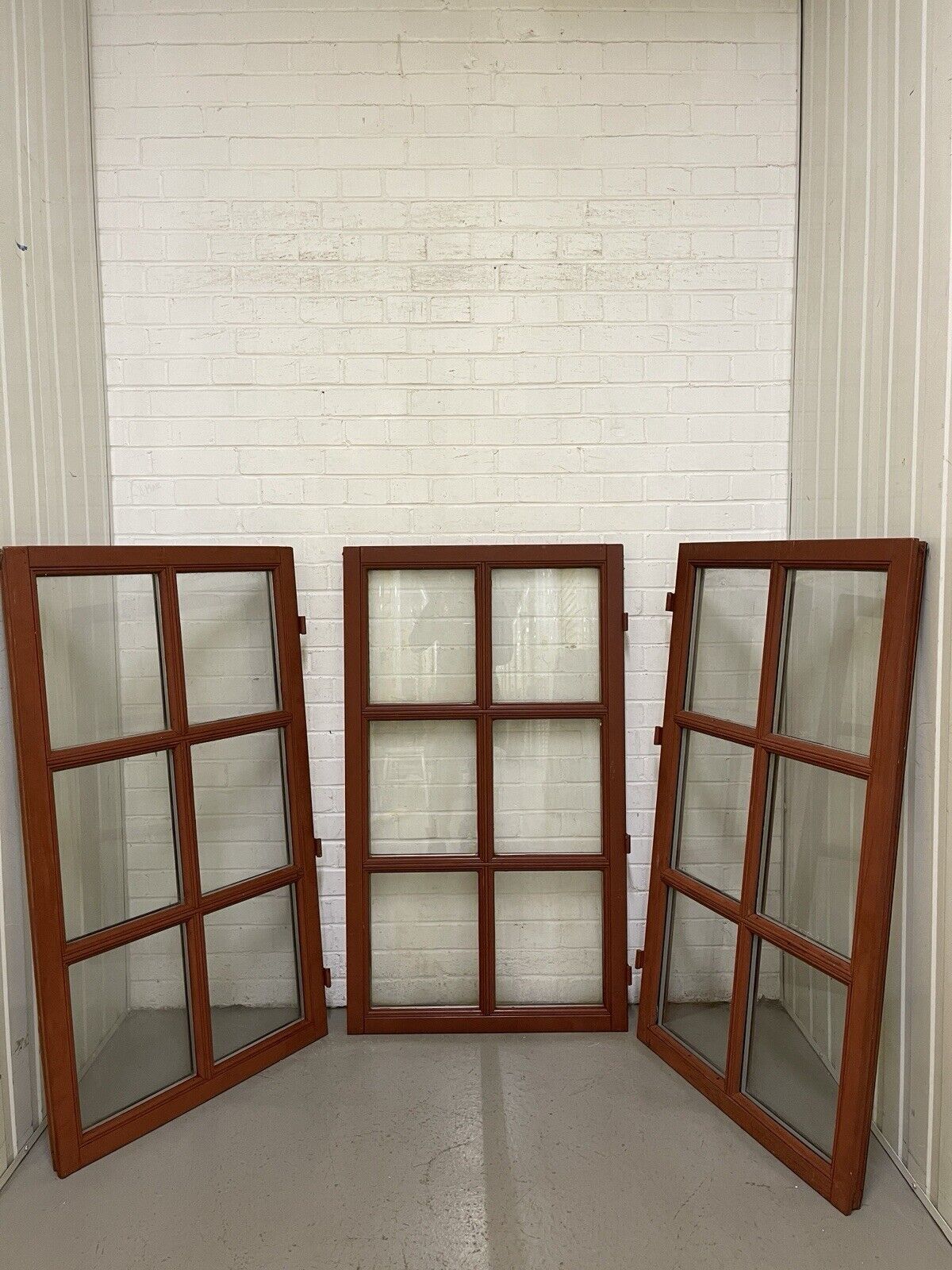 Three Modern Georgian Double Glazed Wooden Window 1270 Or 1242mm by 737 Or 708mm