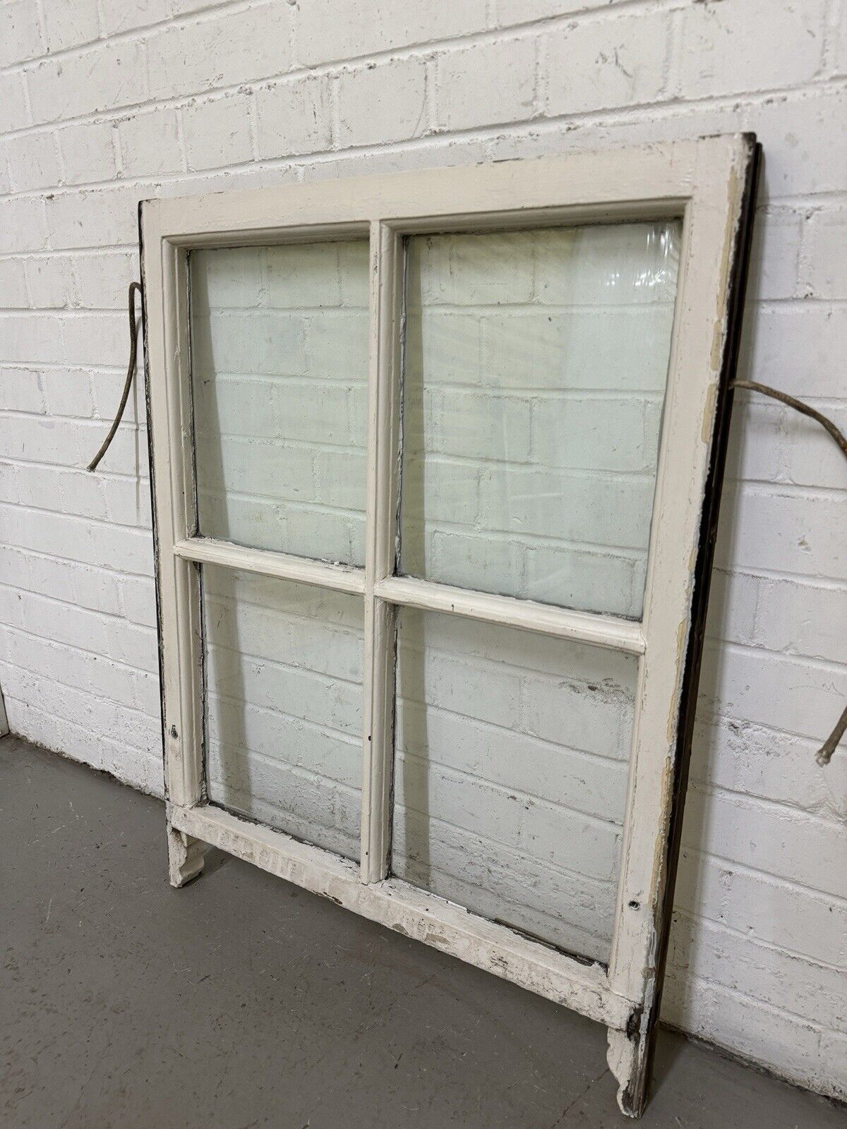 Reclaimed Old Georgian 4 Panel Wooden Window 895 x 670mm