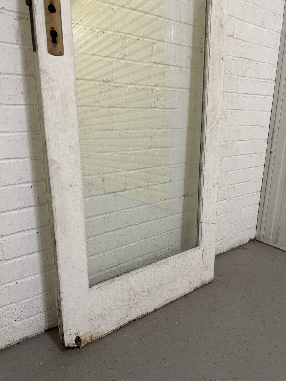 Reclaimed Old Double Glazed Glass Wooden Side Or Back Door 1900 x 715mm