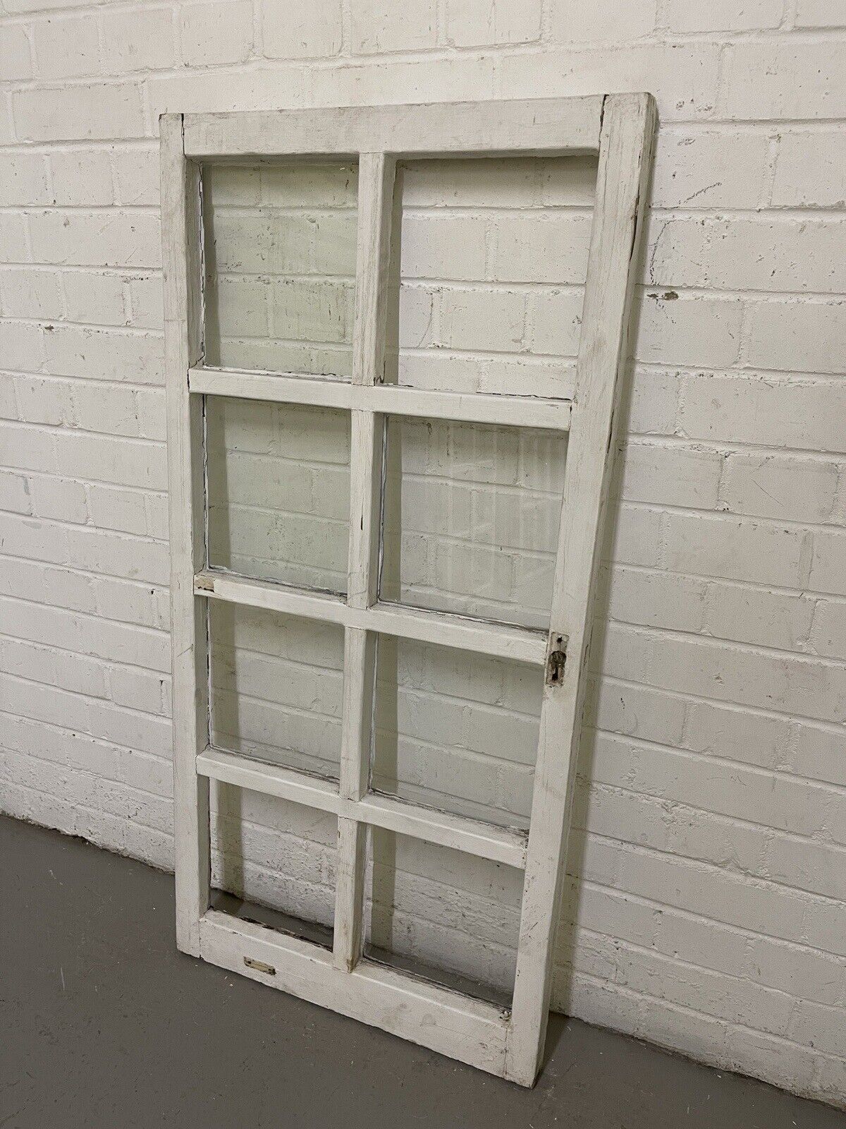 Reclaimed Old Modern Georgian Style 8 Panel Wooden Window 568 x 1175mm