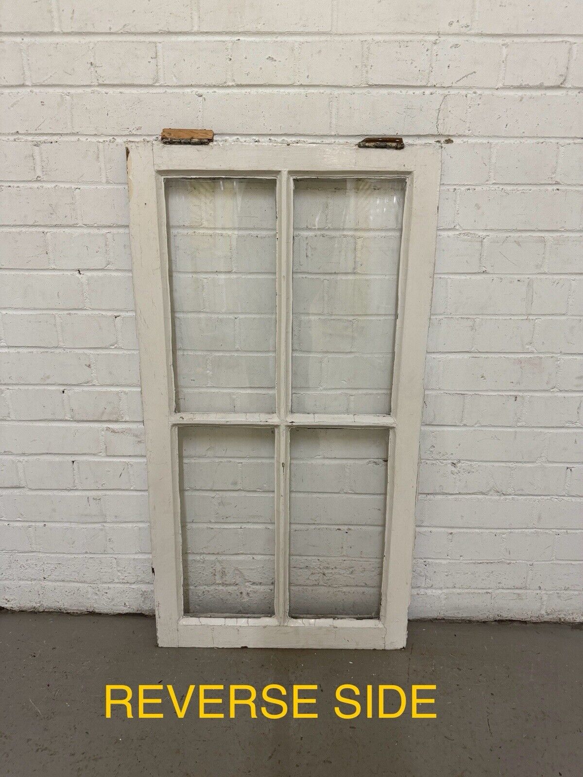 Job Lot Of Three Reclaimed Georgian 4 Panel Wooden Panel Windows