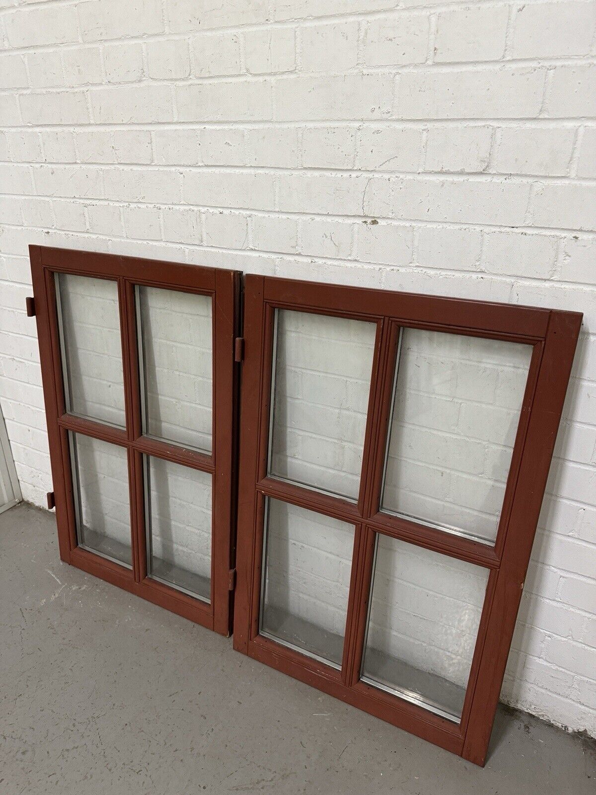 Pair Modern Georgian Double Glazed Wooden Window 900 Or 870mm by 600 Or 570mm