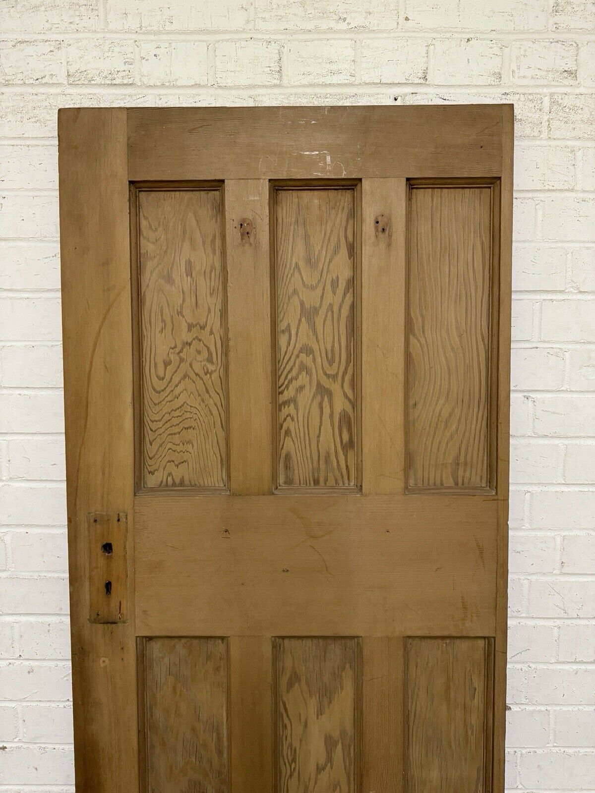 Vintage Reclaimed Edwardian Internal 6 panel Door 1960 Or 1955mm x 675mm