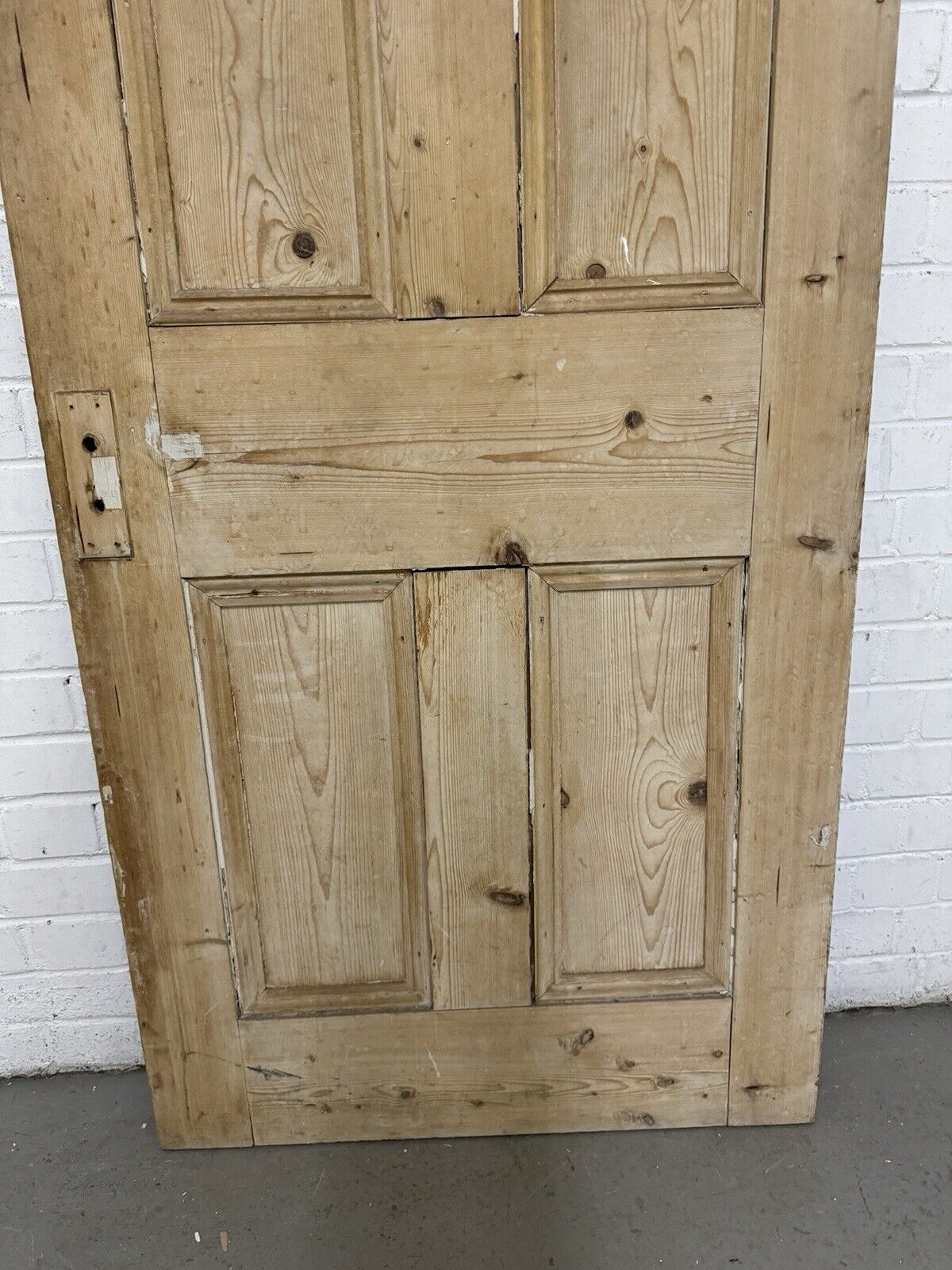 Reclaimed Old Victorian Pine Internal 4 panel Door 1930 x 760mm