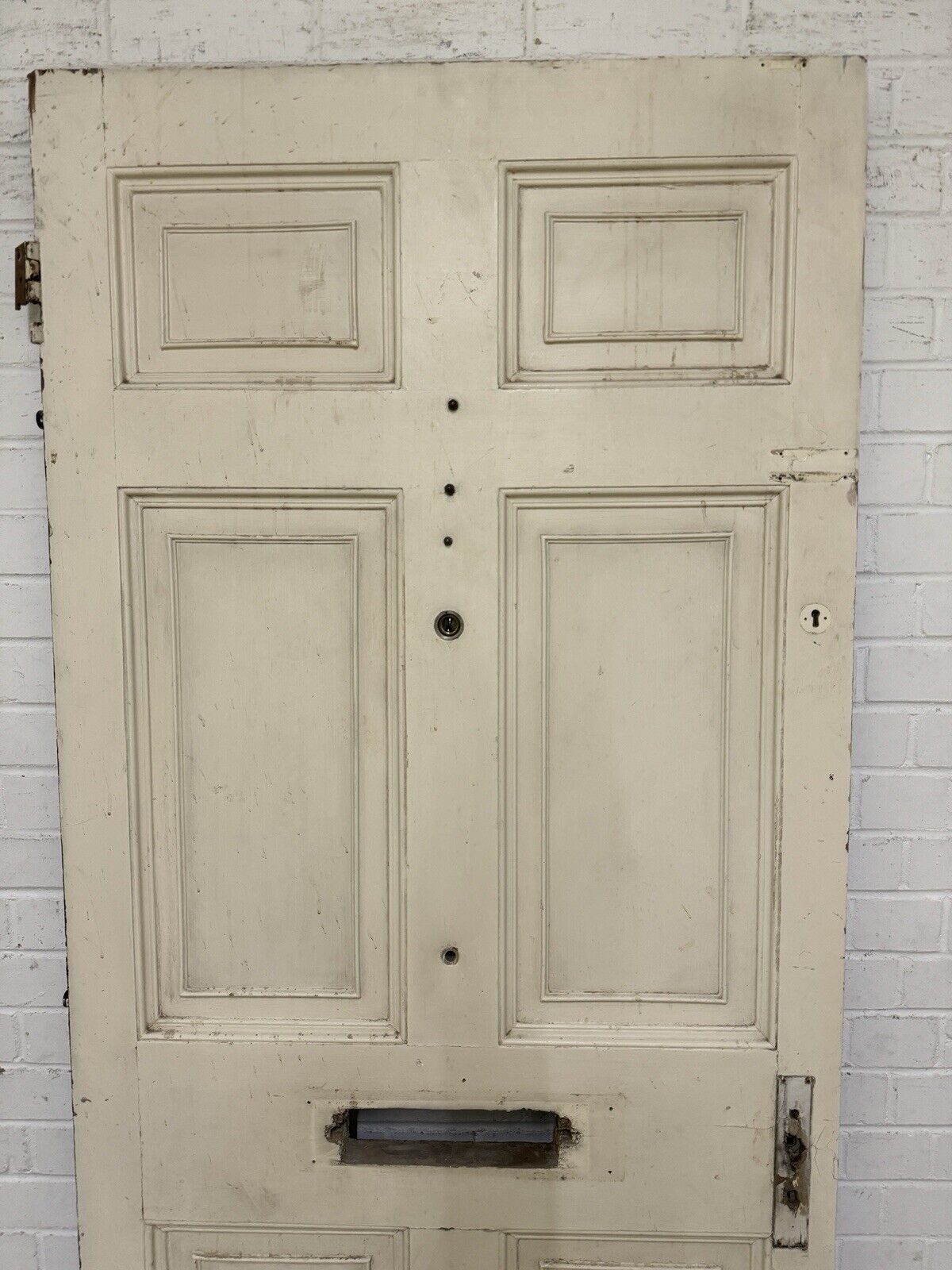 Reclaimed Old Victorian Edwardian Wooden Panel Front Door 2055 x 858mm