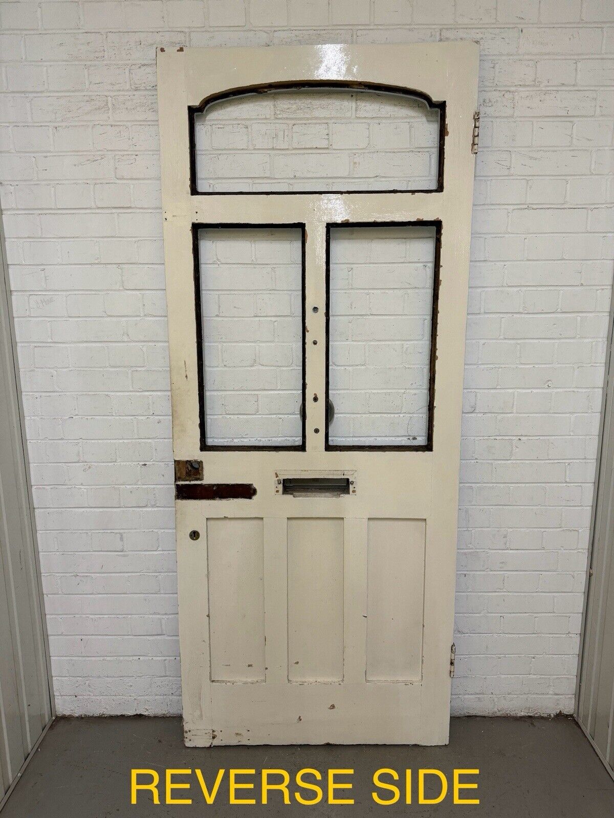 Reclaimed Old Victorian Edwardian Wooden Panel Front Door 2092 x 860mm