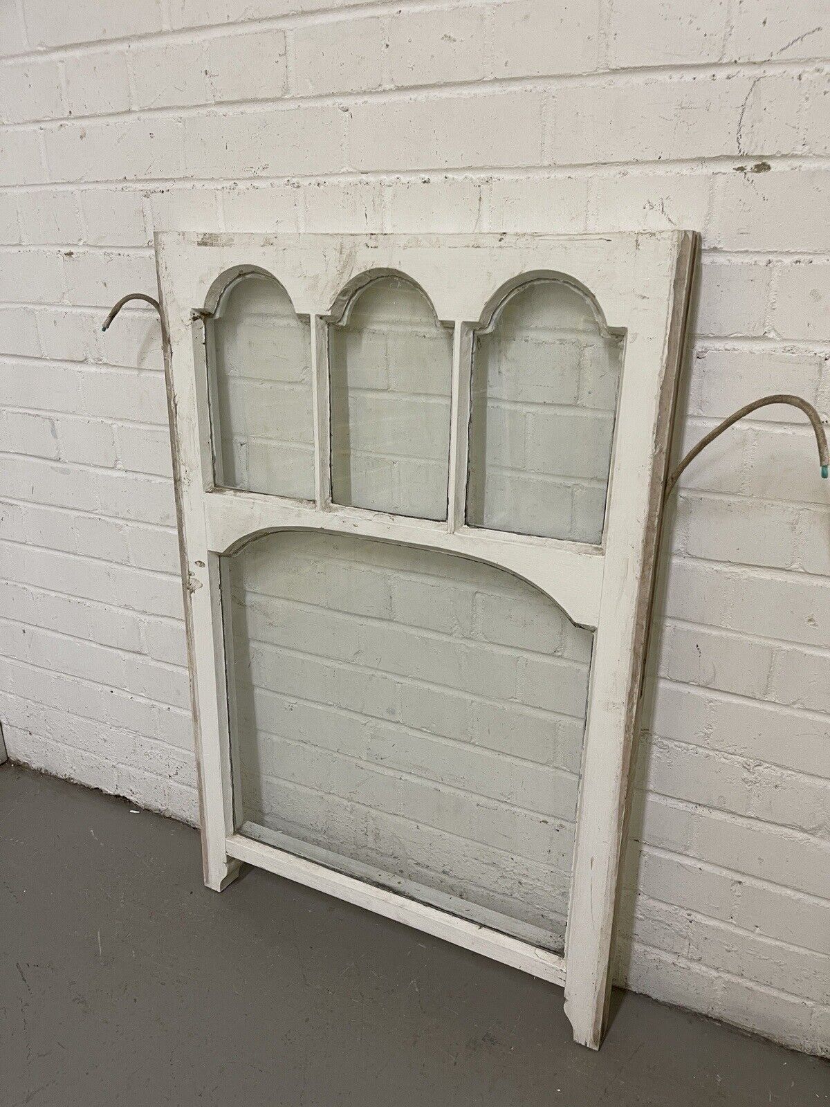 Reclaimed Old Edwardian Arch Sash Wooden Window 627 x 950mm