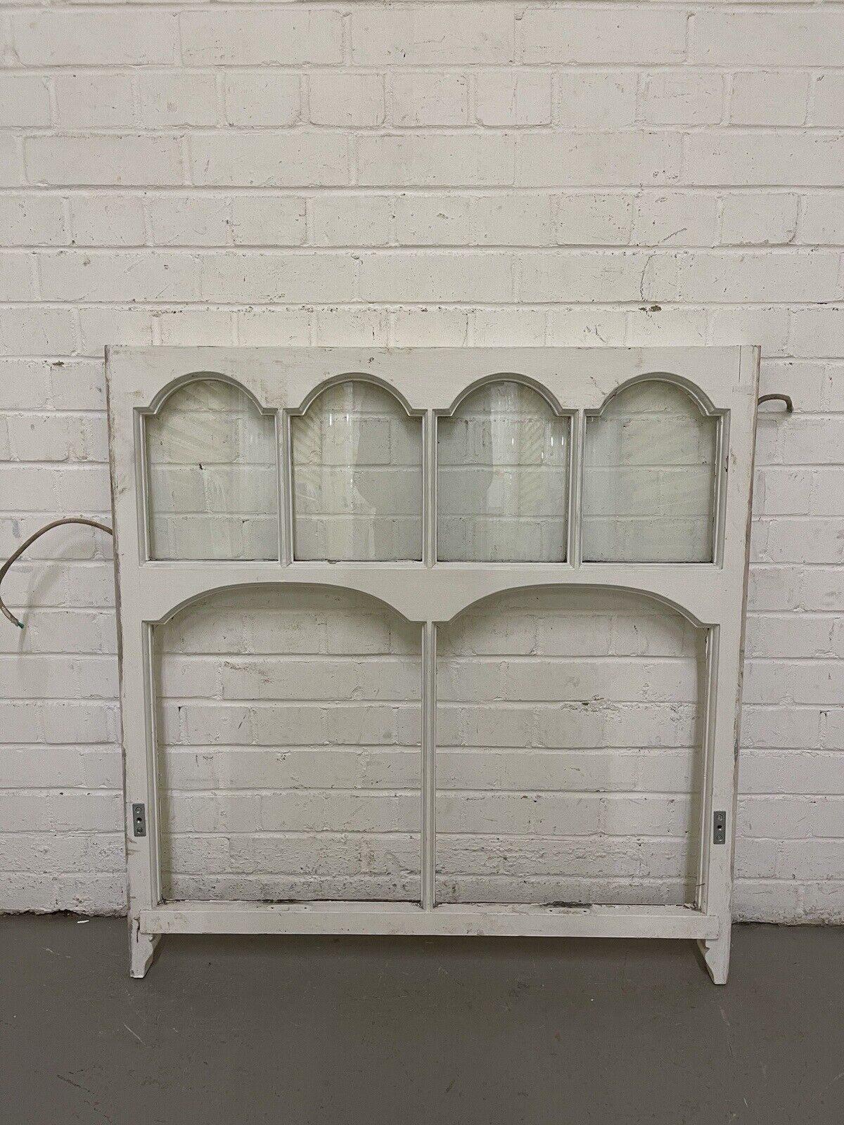 Reclaimed Old Edwardian Arch Sash Wooden Window 913 x 950mm