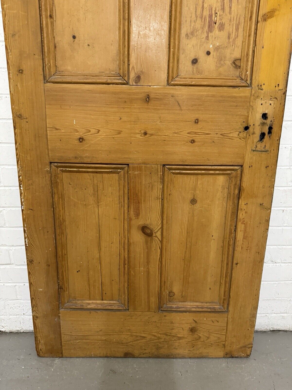 Reclaimed Victorian Pine Internal 4 panel Door 2004 Or 2015 x 810 Or 800mm