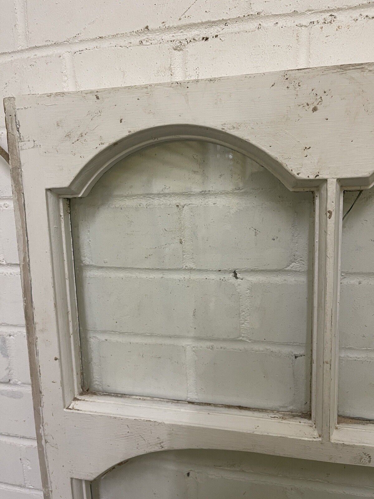 Reclaimed Old Edwardian Arch Sash Wooden Window 1110 x 950mm