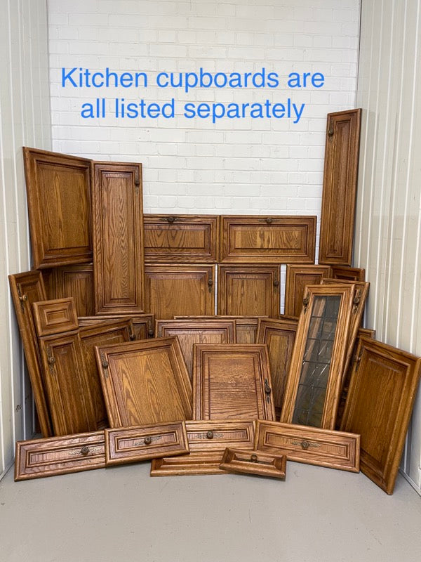 Reclaimed Kitchen Cupboards Cabinet Embossed Panels Doors X 4 139cm x 90cm