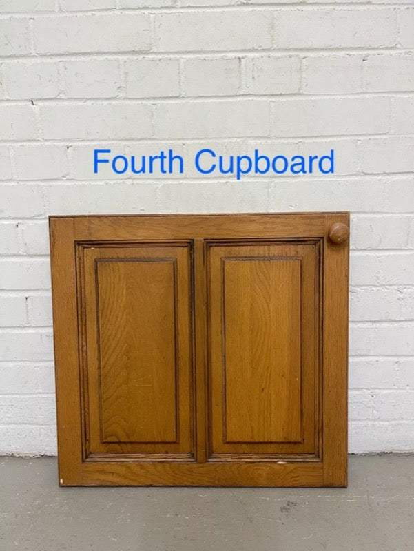 Job Lot Reclaimed Kitchen Cupboard Cabinet Embossed Panels Doors With Handles