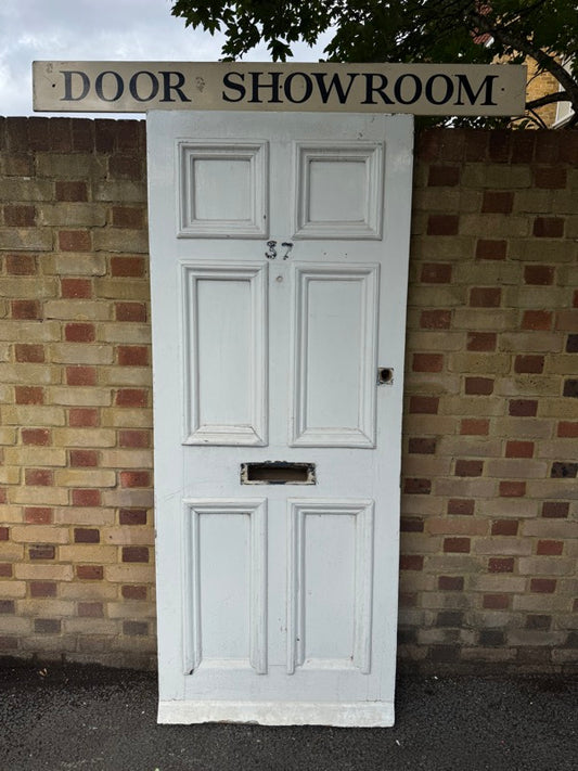 Reclaimed Victorian Wooden Panel Front Door 2045 Or 2050 x 835mm