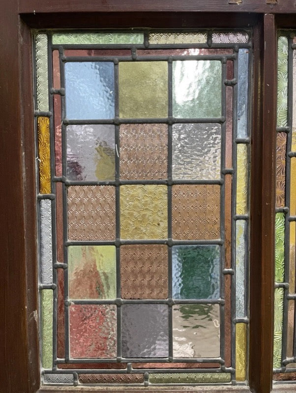 Reclaimed Victorian Stained Glass Wooden Front Door 2025 or 2030 x 810 or 815mm