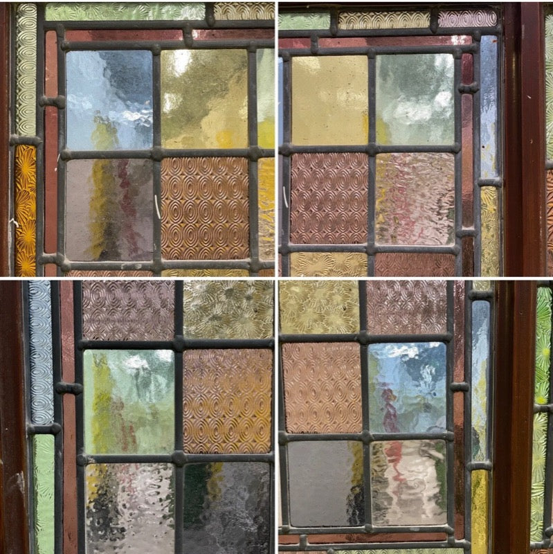 Reclaimed Victorian Stained Glass Wooden Front Door 2025 or 2030 x 810 or 815mm