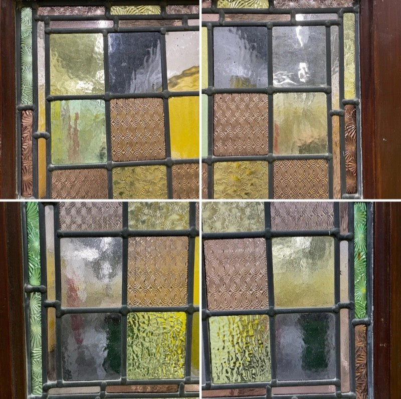 Reclaimed Victorian Stained Glass Wooden Front Door 2025 or 2030 x 810 or 815mm