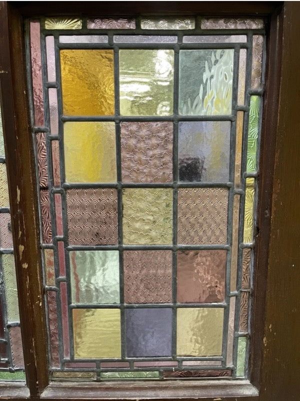 Reclaimed Victorian Stained Glass Wooden Front Door 2025 or 2030 x 810 or 815mm