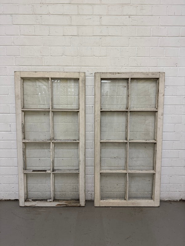 Pair Of Modern Georgian Style Wooden Windows 550 x 1110mm Or 535 x 1092mm