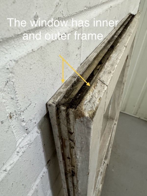 Pair Of Modern Georgian Style Wooden Windows 550 x 1110mm Or 535 x 1092mm