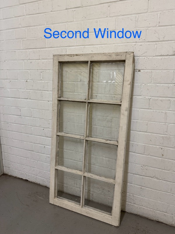 Pair Of Modern Georgian Style Wooden Windows 550 x 1110mm Or 535 x 1092mm