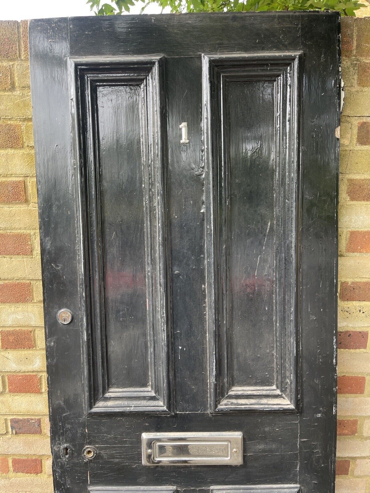 Reclaimed Victorian Wooden Panel External Front Door  2020 x 810mm