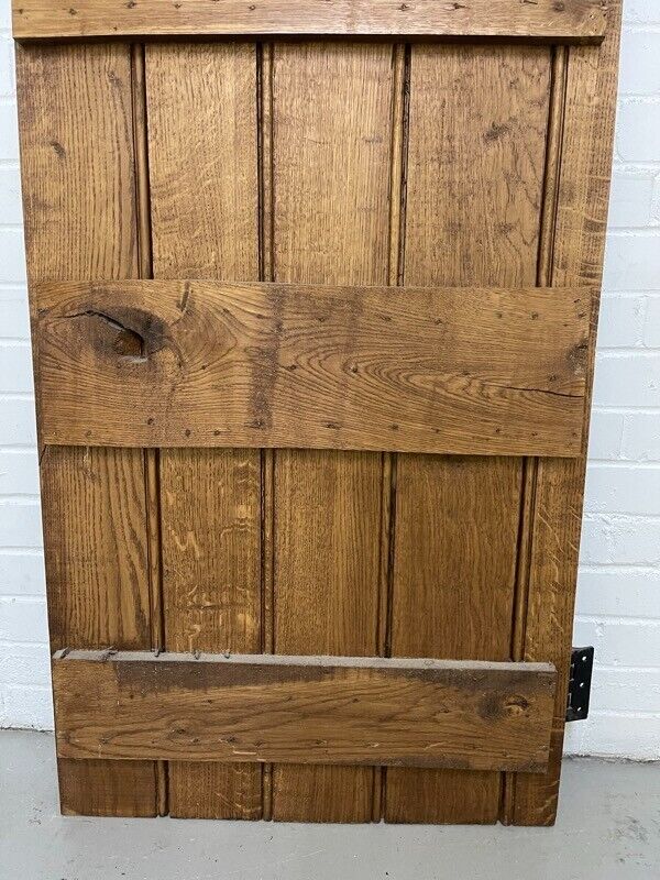 Reclaimed Oak Old Handmade Studded Ledge and Brace door 1795 x 675mm