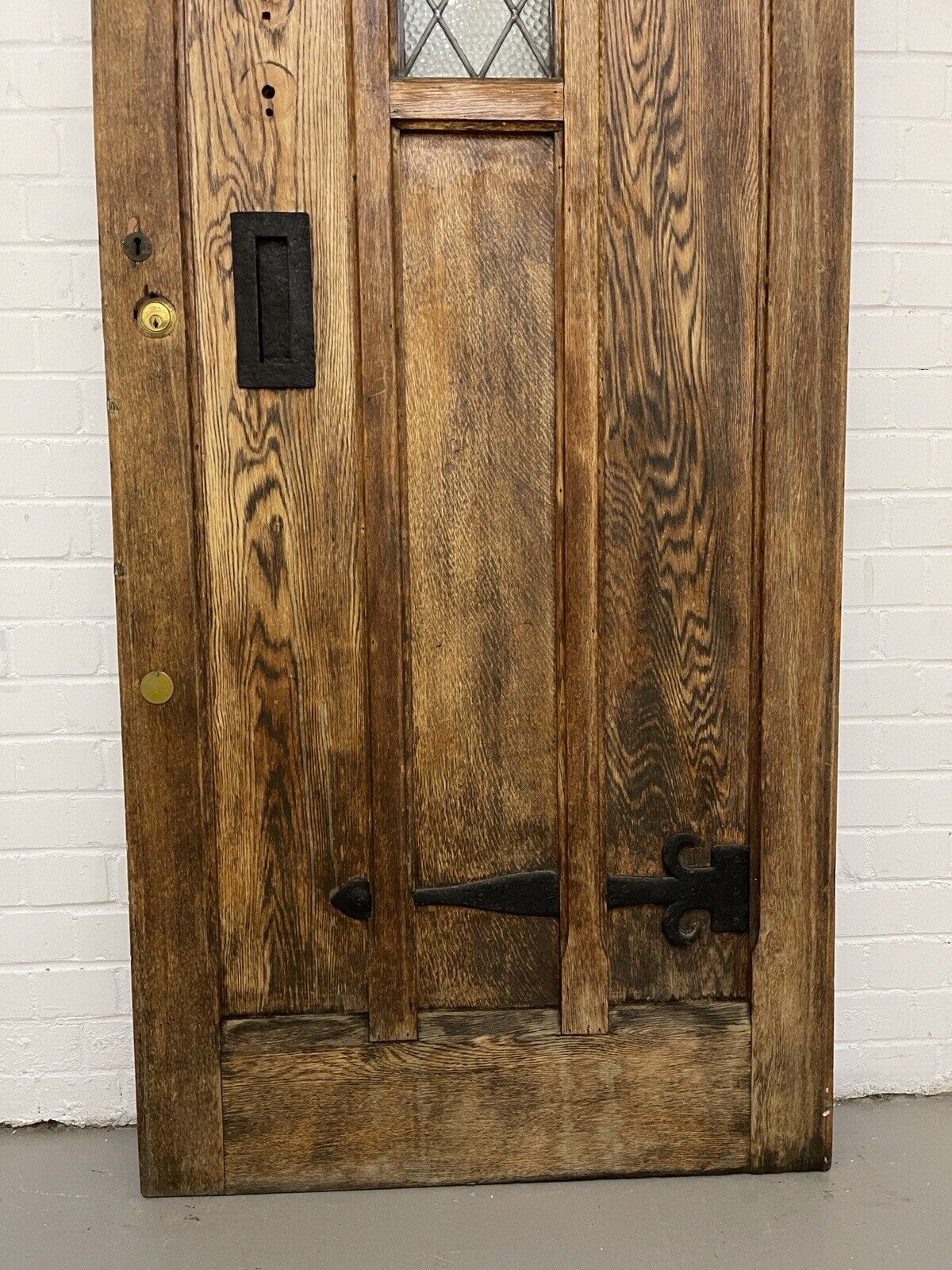 Reclaimed Oak Studded Wooden Front Door 2080 or  2075 x 860mm