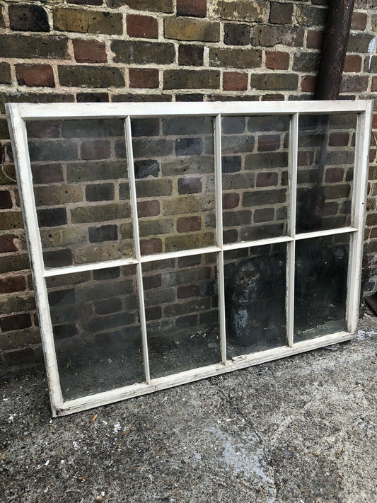 Large Reclaimed Old Georgian 8 Panel Wooden Sash Window