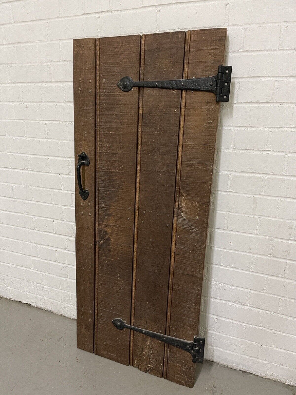 Reclaimed Oak Old Handmade Studded Ledge and Brace door 1300 x 550mm