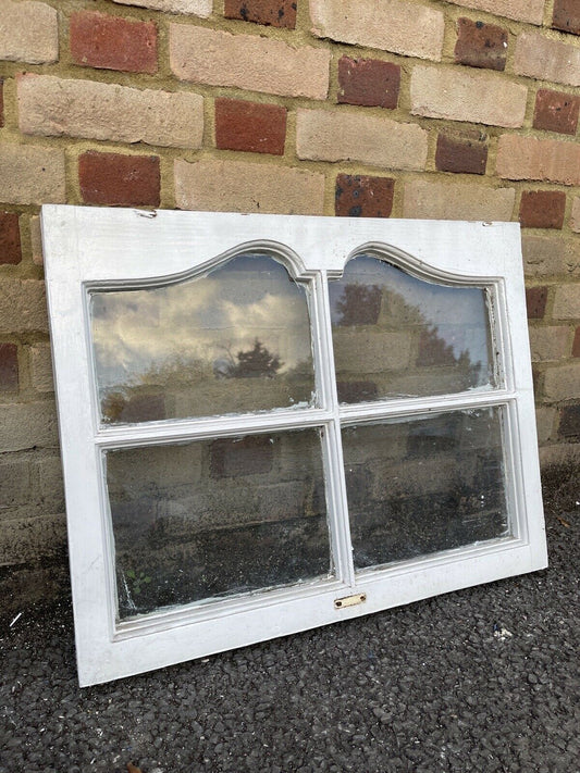 Reclaimed Old Edwardian Arch Sash Wooden Window 705 x 560mm