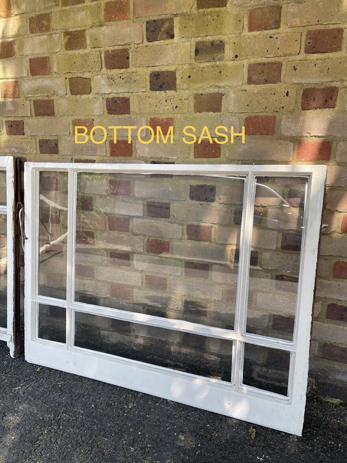 Pair Of Reclaimed Old Edwardian 6 Panel Wooden Panel Sash Window 915 x 1190mm