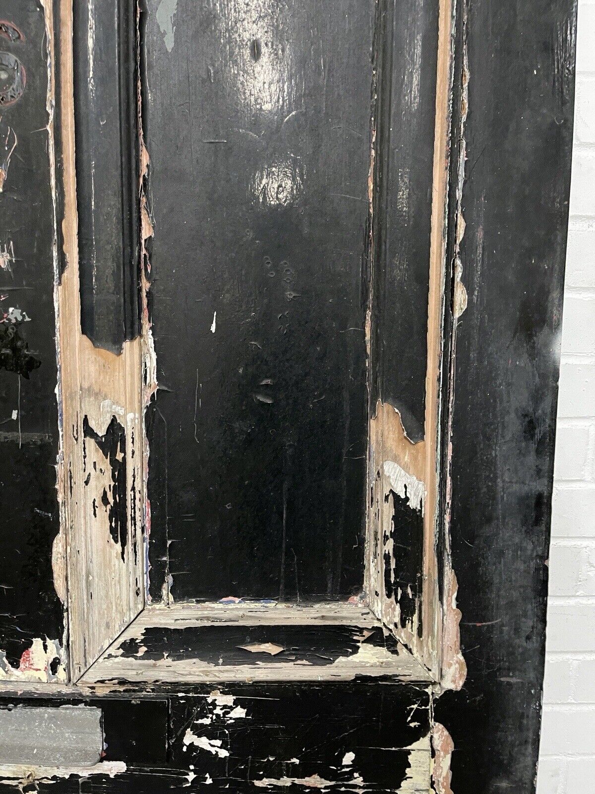 Reclaimed Old Edwardian Victorian Wooden Panel Front Door 2105 x 1060 or 1065mm