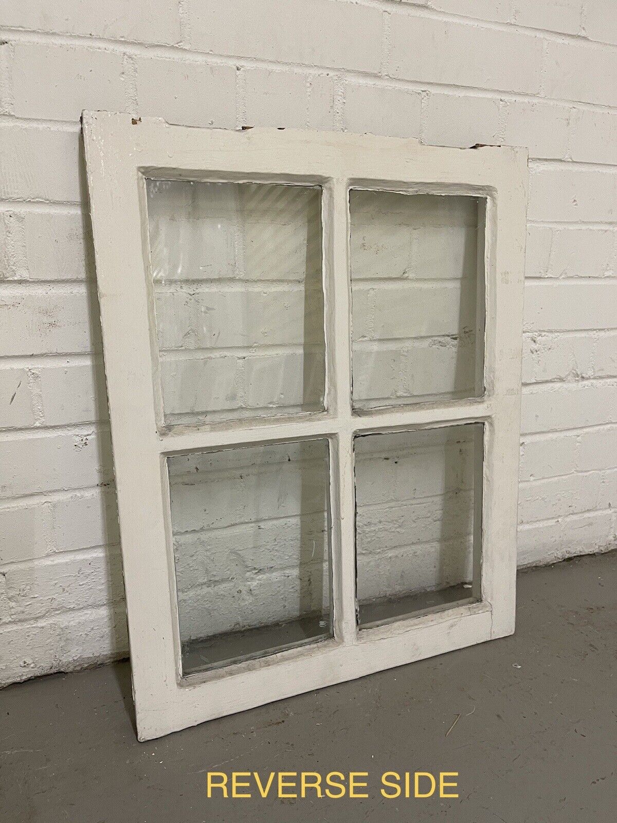 Reclaimed Old Georgian 4 Panel Wooden Window 520 x 640mm