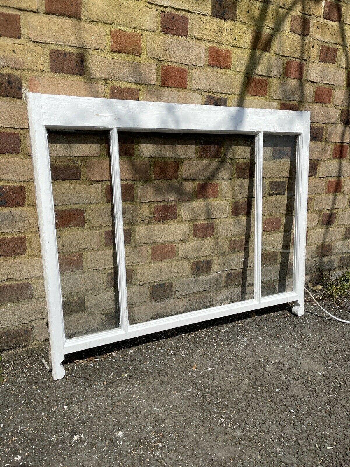 Reclaimed Old Victorian Edwardian Three Wooden Panel Sash Window