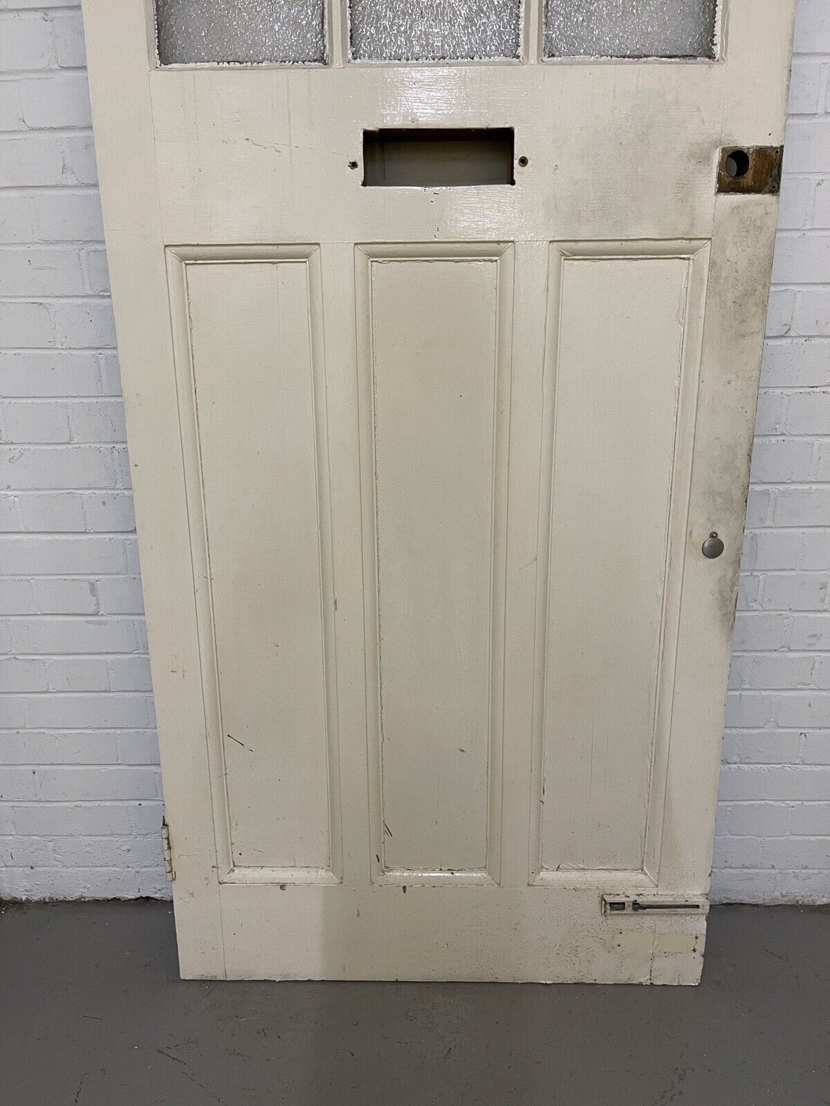 Reclaimed Victorian Edwardian Wooden Panel Front Door 2125 or 2130mm x 910mm