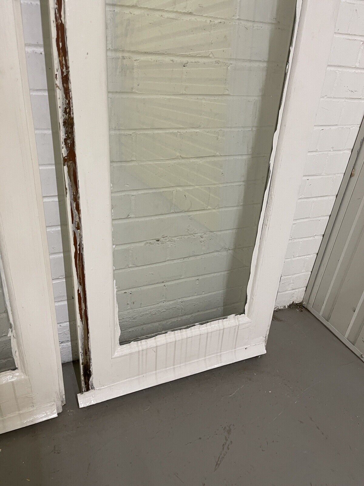 Reclaimed Old French Double Glazed Glass Wooden Double Doors 1965 x 1165mm