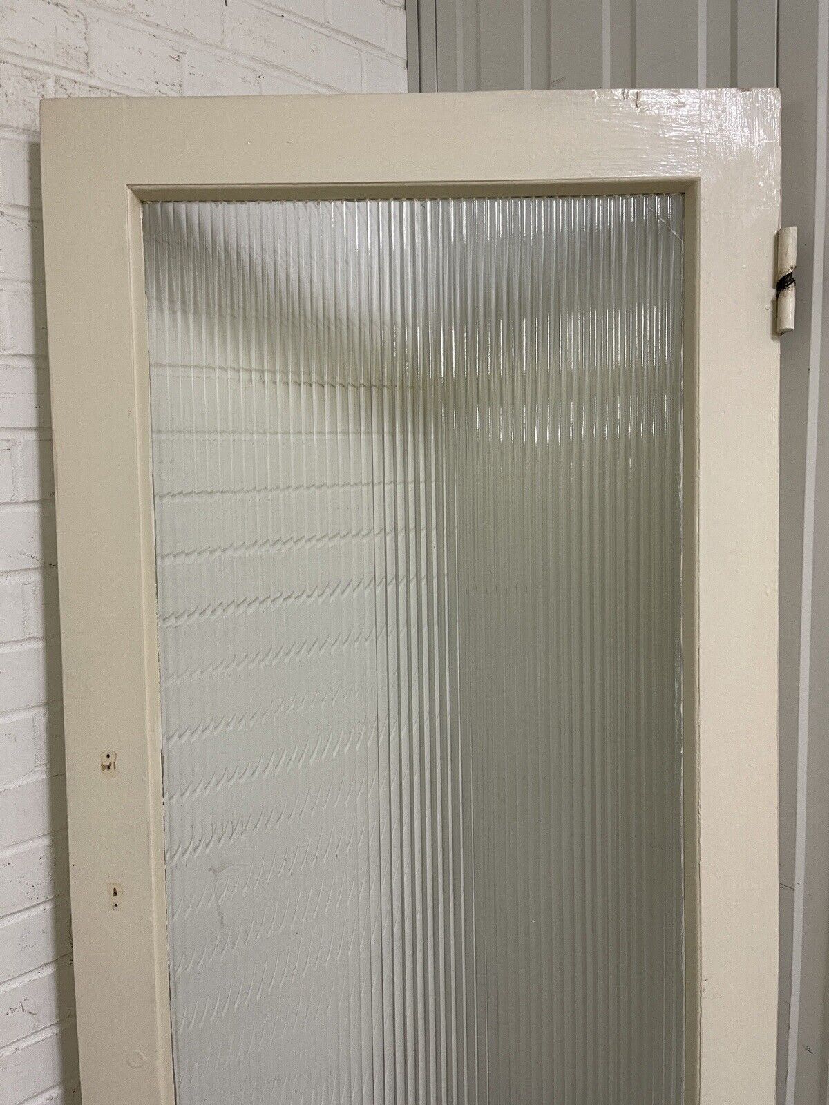 Reclaimed Reeded Glass Internal Or External Door 1937 or 1944 x 655mm