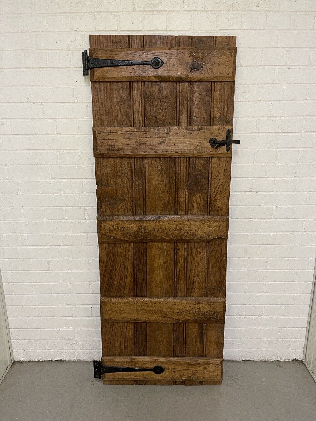 Reclaimed Oak Old Handmade Studded Ledge and Brace door 1838 x 680mm