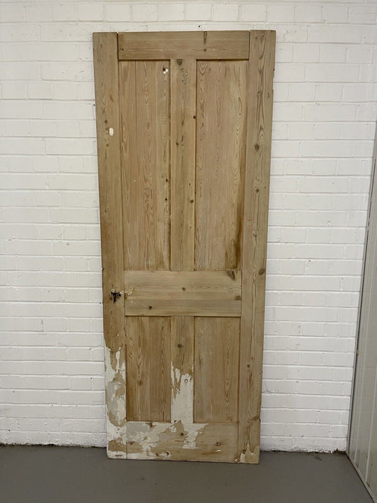 Original Vintage Reclaimed Victorian Pine Internal 4 panel Door 1950 1960 x 760