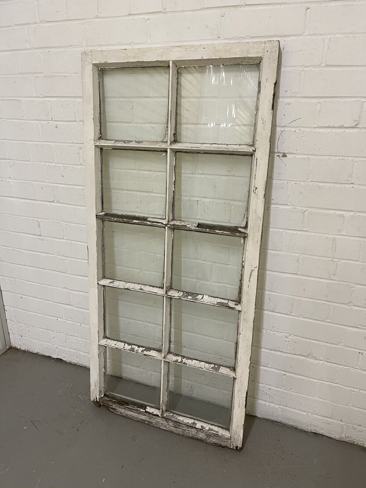 Modern Georgian 10 Panel Wooden Window 605 x 1290mm