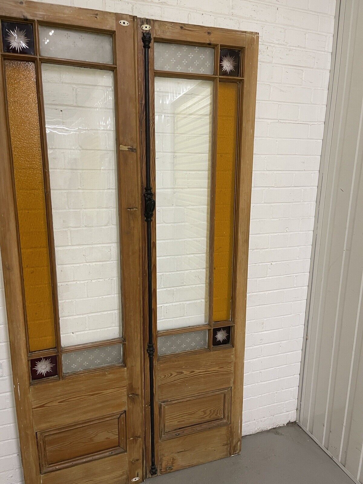 Reclaimed French Victorian Edwardian Wooden Double Doors 1040 x 2009 or 2015mm