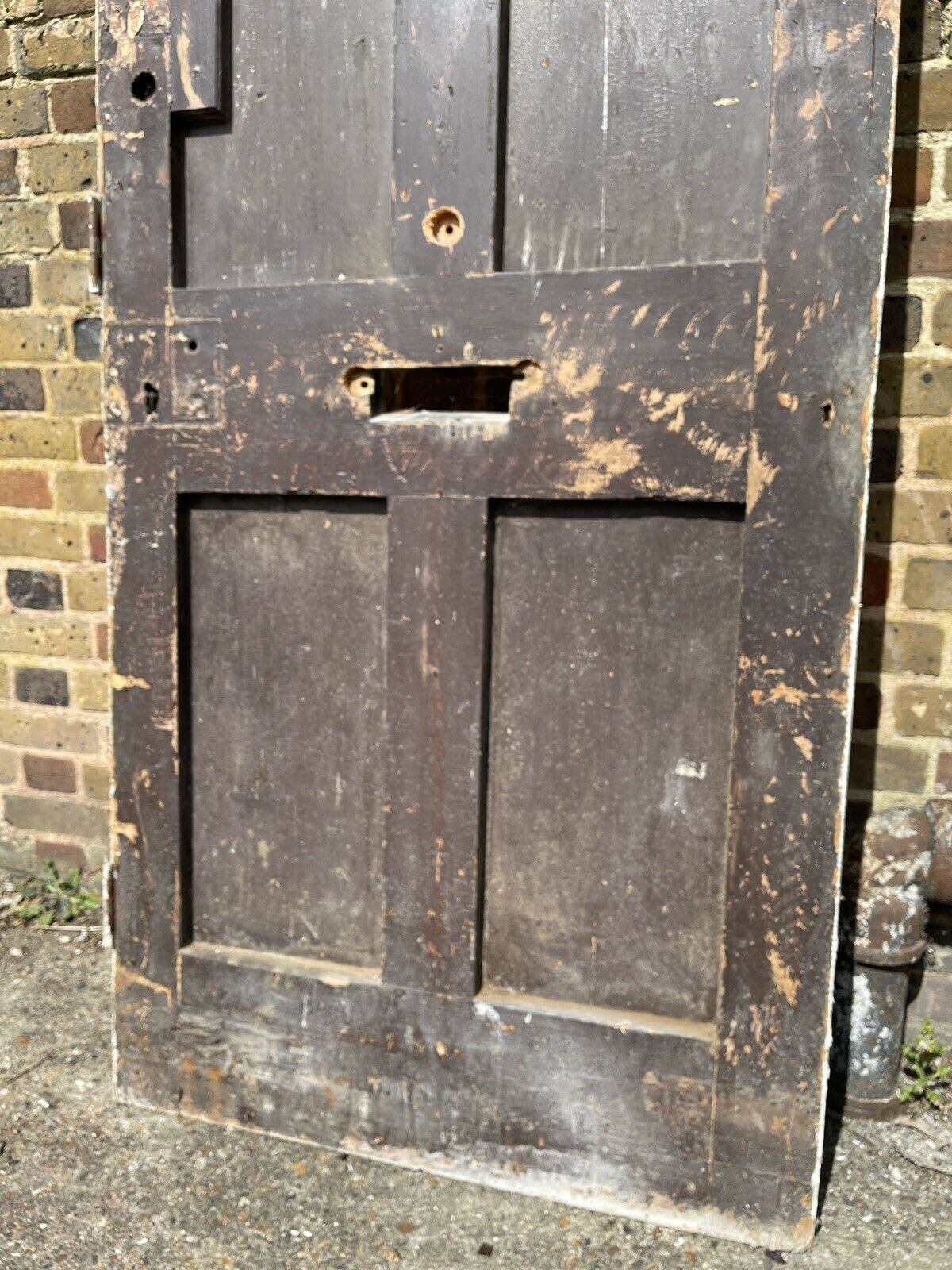 Reclaimed Victorian Edwardian Wooden Panel External Front Door