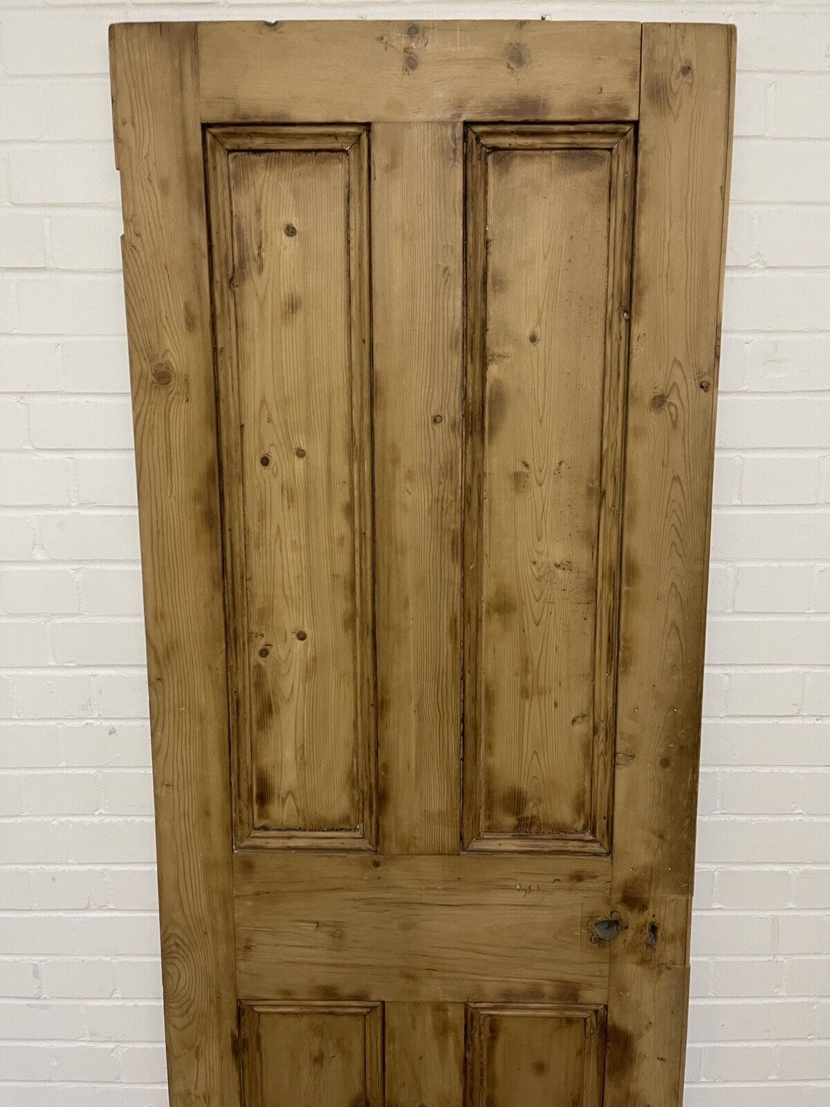 Original Vintage Reclaimed Victorian Pine Internal 4 panel Door 1970 x 758mm